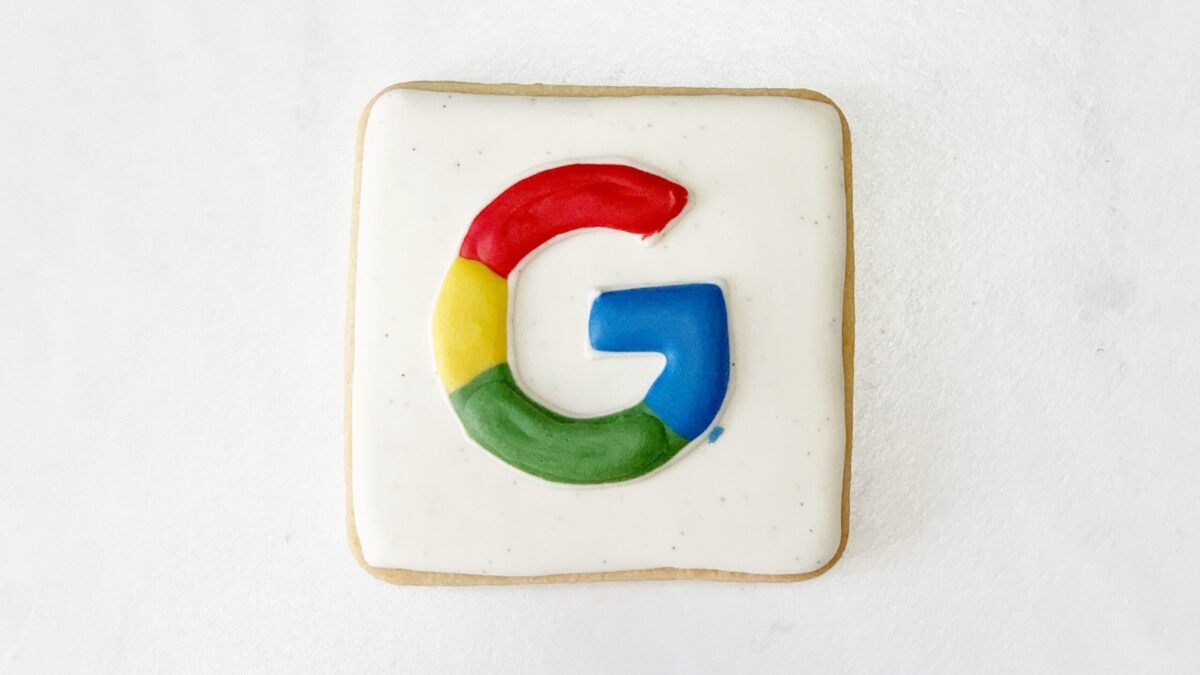 Googleアイコンマークのアイシングクッキー