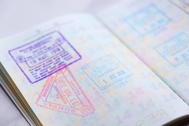 パスポートビザのページ